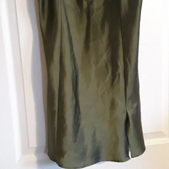 Victoria's Secret vintage Olive slip mesh lace satin lingerie dress - Picture 6 of 11